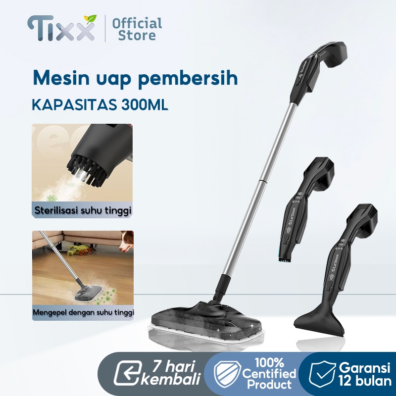 TIXX Multi Function Steam Cleaner Mop120℃ Handheld Electric Steam Cleaner Vacuum Cleaner Pel listrik