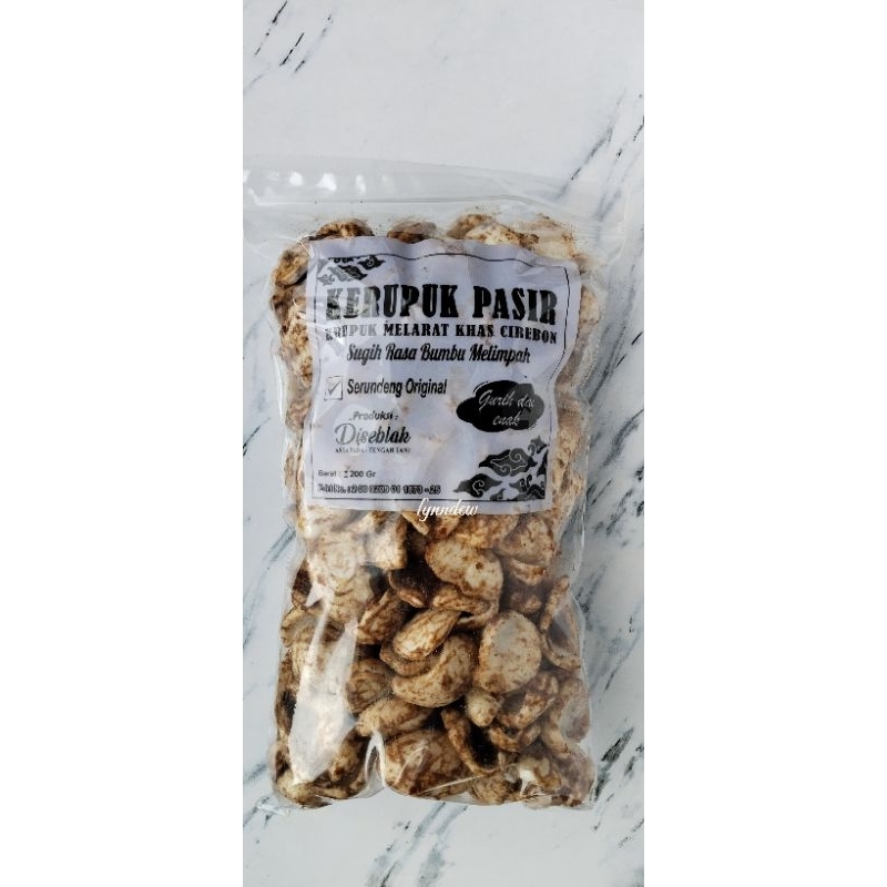 

Kerupuk Pasir Bumbu Serundeng Kelapa Khas Cirebon 200 gr