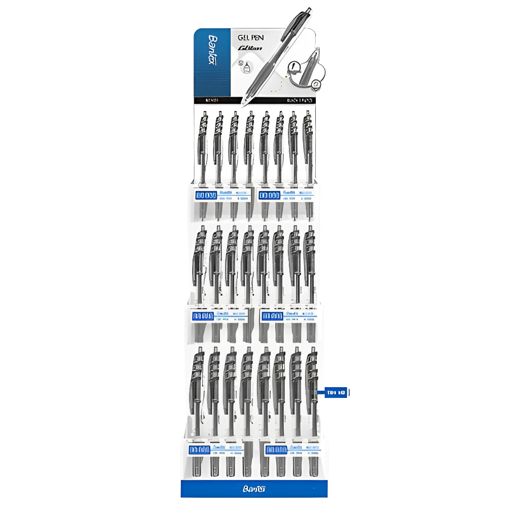 

Bantex Gel Pen 0.5mm – Pulpen Gel 1 Rak Display Isi 96 Pcs Grip Silikon BG1021