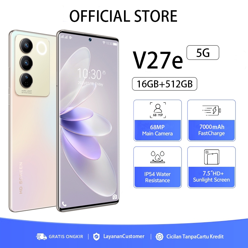 【2024 NEW】 HP murah VIVO VIVO V27E Smartphone Handphone murah cuci gudangori asli hp android 5G 32MP