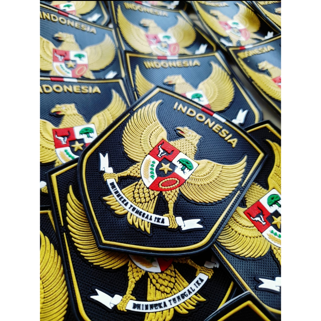 Patch Rubber Karet Logo Garuda Indonesia isi 150 pc Emblem Logo Garuda Indonesia