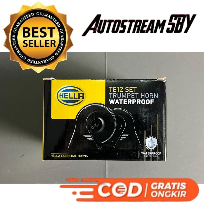 Klakson Hella Keong TE-12 Hitam Waterproof | Klakson Mobil, Klakson Keong, Hella Keong