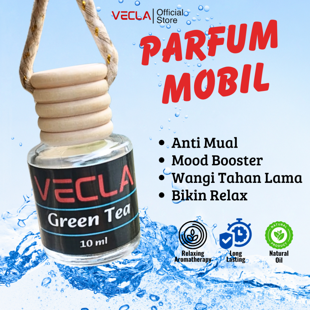VECLA Parfum Mobil Anti Mual Mewah Segar Tahan Lama