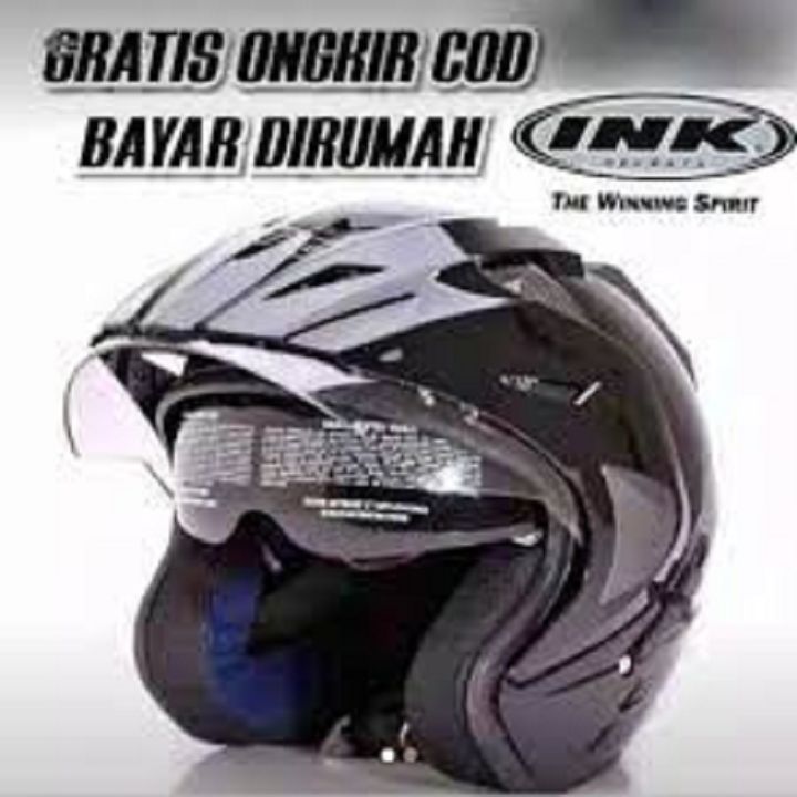 HELM INK DOUBLE KACA DOUBLE VISOR BASIC HRK SNI