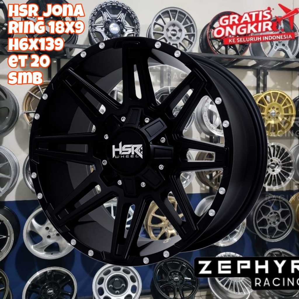 VELG hsr ring 18 untuk pajero, fortuner, hilux, triton, traga, fanther new hsr r17