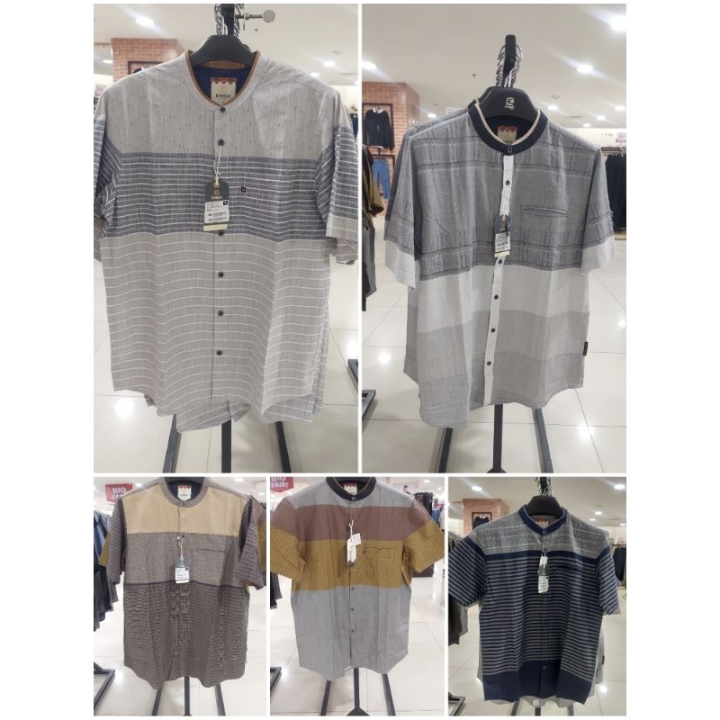 EMBA - Baju Atasan Laki / Baju Kemeja Koko Pria Size S-XL Original
