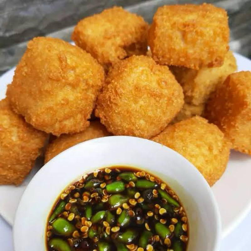 

TAHU CRISPY JUMBO ISI AYAM SUWIR / FROZEN TAHU CRISPY JUMBO ISI AYAM SUWIR