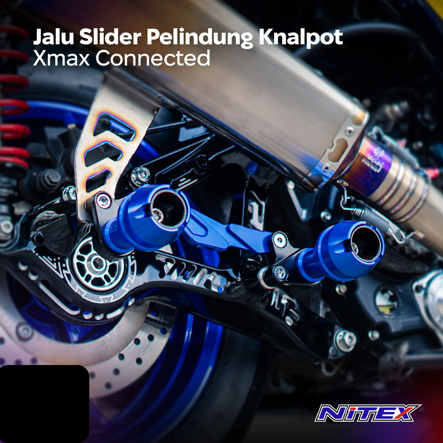 Jalu Slider Pelindung Knalpot Aerox New  NMAX New  PCX 160  XMAX Connected NITEX