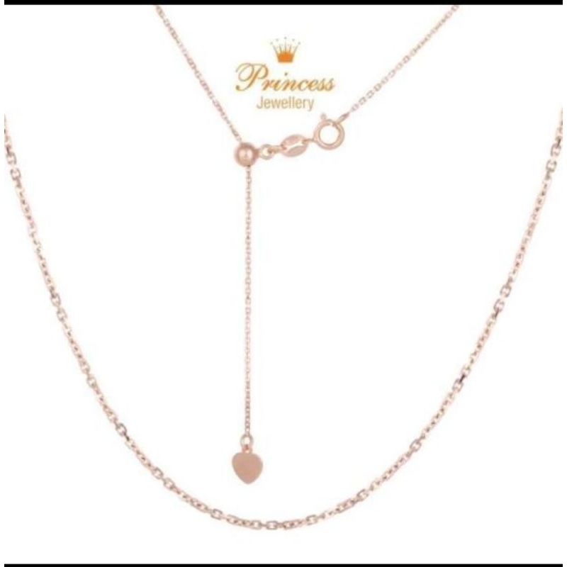 KALUNG EMAS ROSE GOLD MODEL SERUT PRINCESS