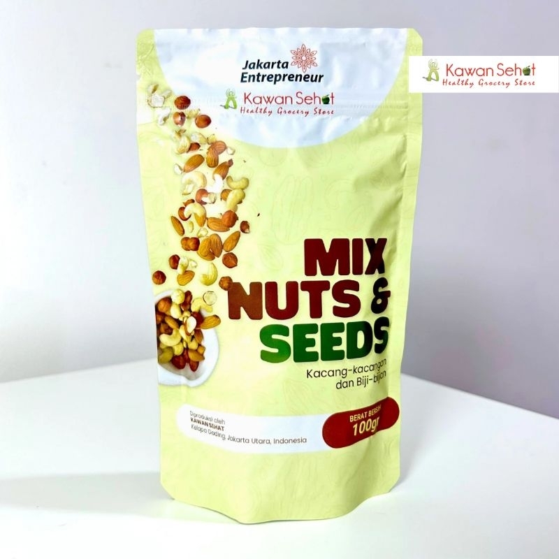 

Kawan Sehat Mix Nuts & Seeds | Kacang-kacangan dan Biji-bijian Panggang 100gr