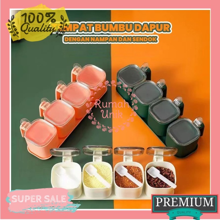 Tempat Bumbu Dapur Set Aesthetic Wadah Bumbu Dapur