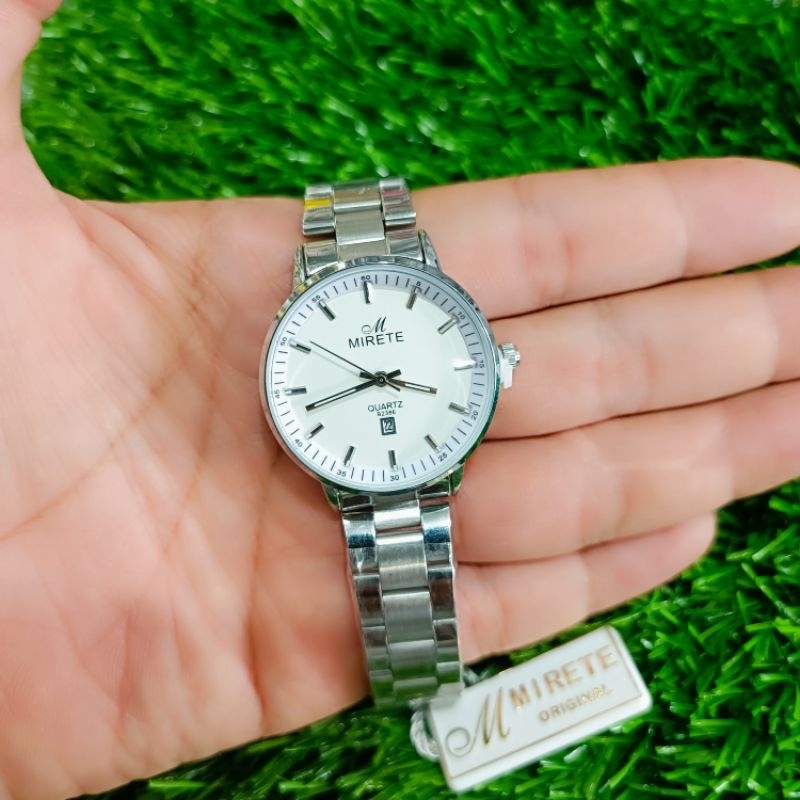 Jam Tangan Wanita Murah Mirete Stainless Tanggal Aktif