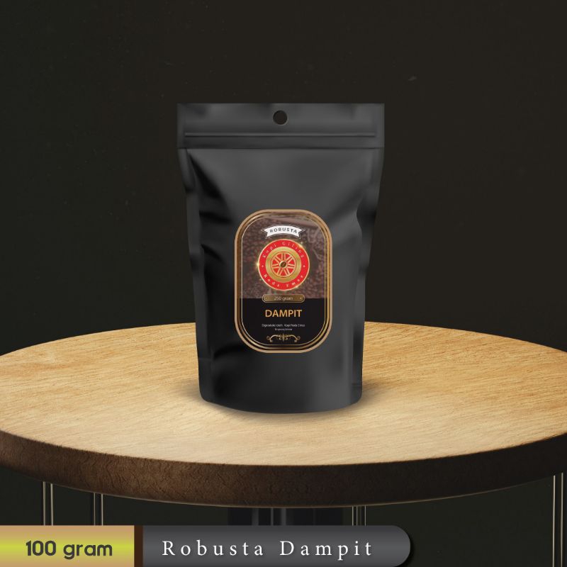 

Kopi Robusta Dampit Roda Emas Kemasan 100g