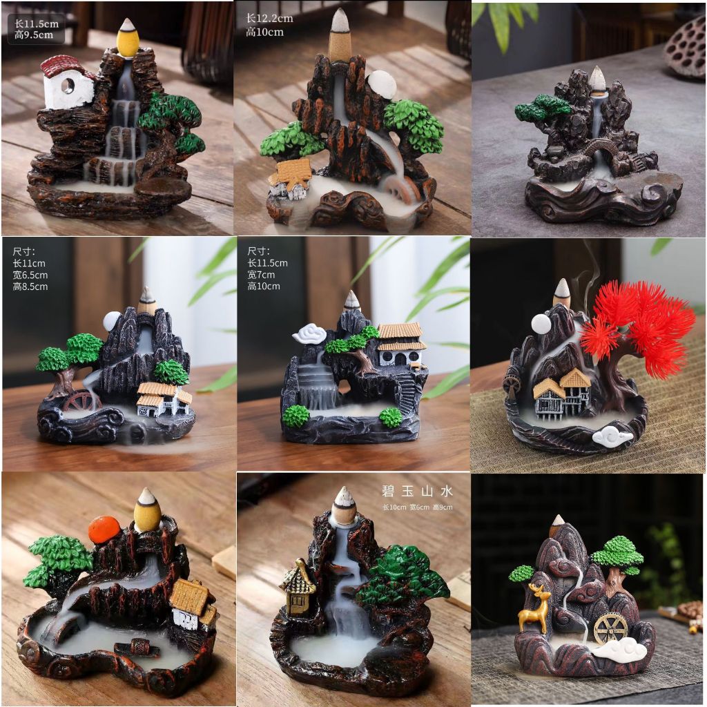 Helle_Bore (Bonus 25 Pcs Aromaterapi) Pembakaran Dupa Aromaterapi, Tempat Hio Dupa Asap Bawah,