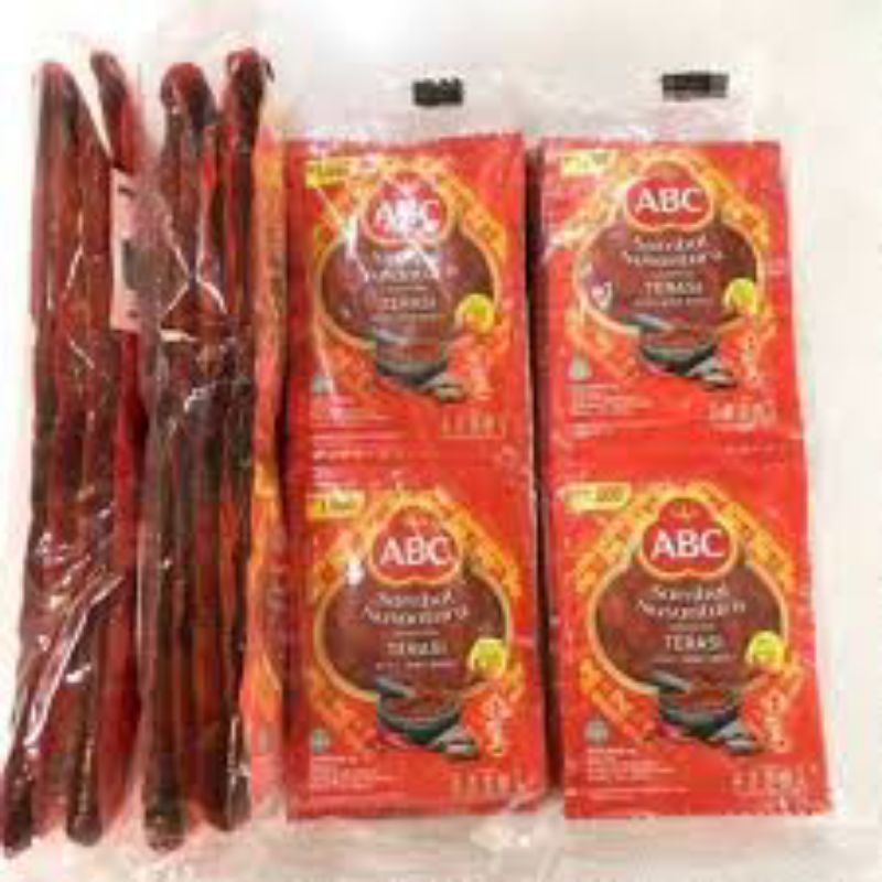 

SAMBAL TERASI ABC iINSTASACHET KEMASAN RENCENG ISI 10PCS X 18GRAM