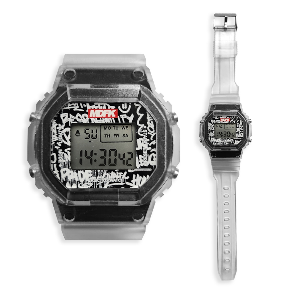 MDFK DIGITAL WATCH TRANSLUCENT  | BASIC TOY WATCH | JAM TANGAN MDFK