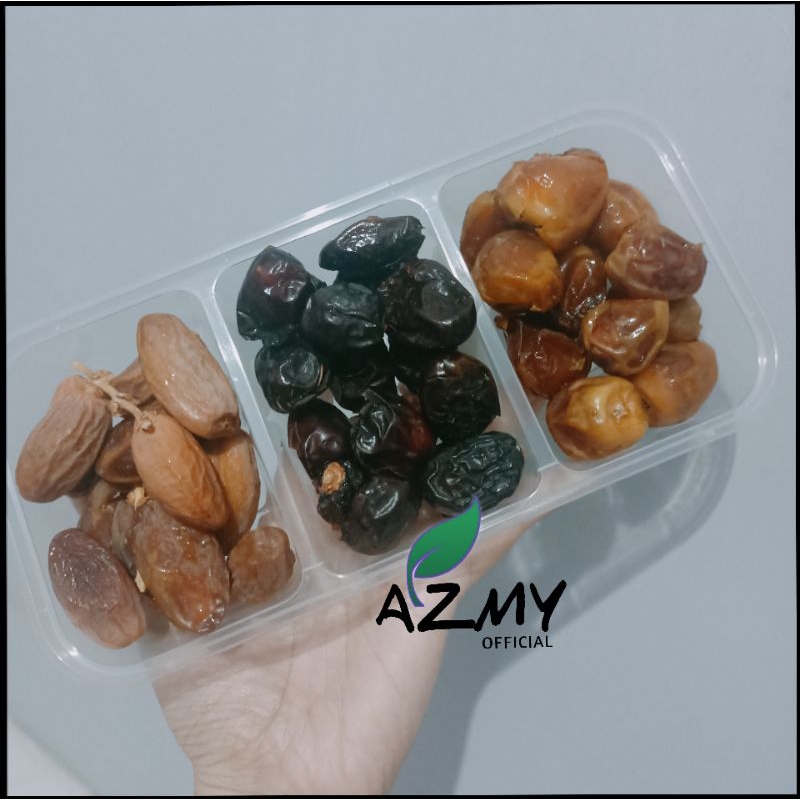 

MIX SUKARI TUNISIA AJWA Kurma tunisia tangkai AFIA DATES fresh deglet noor 250gr
