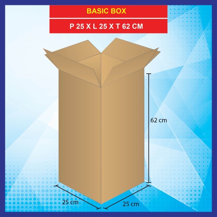 

Kardus Packing penyimpanan 62 x 25 x 25 cm doubel wall