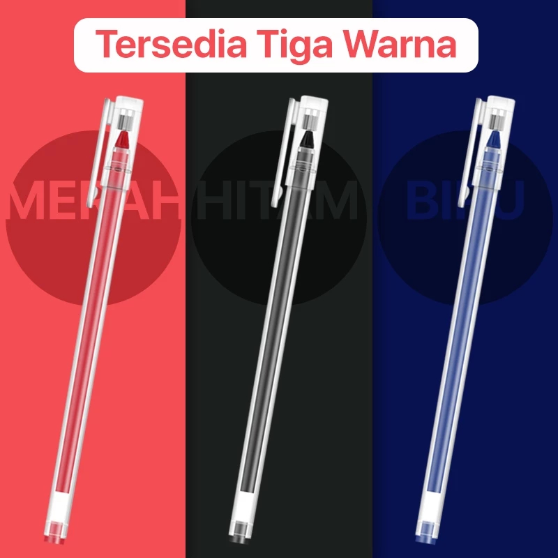 

Pulpen Gel 3 Warna 0.5mm 1 PCS Gel Pen