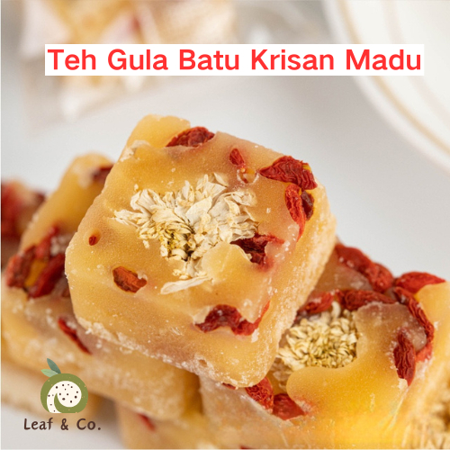 

Teh Gula Batu Bunga Krisan Kering Asli Dan Madu Herbal Sehat / Chrysanthenum Flower Honey Tea Cube