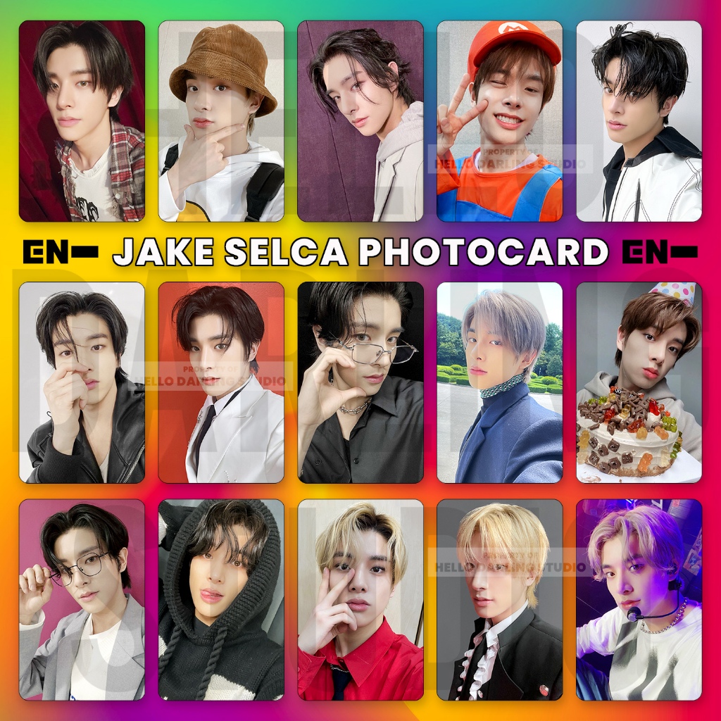 10 Pcs ENHYPEN Jake Sim Selca Photocard set. Unofficial. Fan Made.