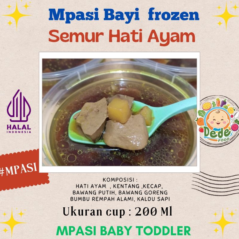 

Semur Hati Ayam (MPASI bayi dan balita) Frozen