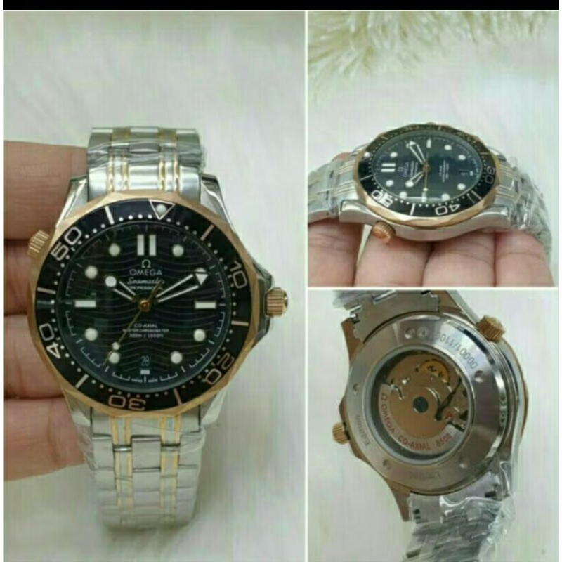 JAM TANGAN PRIA OMEGA AUTOMATIC ALL STAINLESS KUALITAS ORIGINAL