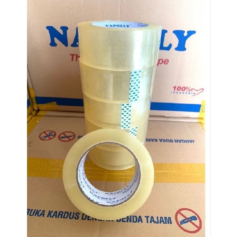 

PROMO Lakban coklat 200 yard 45mm solasi lakban bening 1 slop (6pcs)