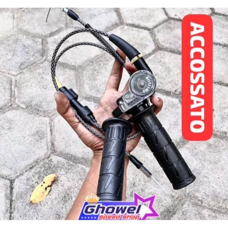 gas spontan rxking accossato kabel karbon 2 cabang/gas spontan accossato pnp rxking kabel karbon 2 c