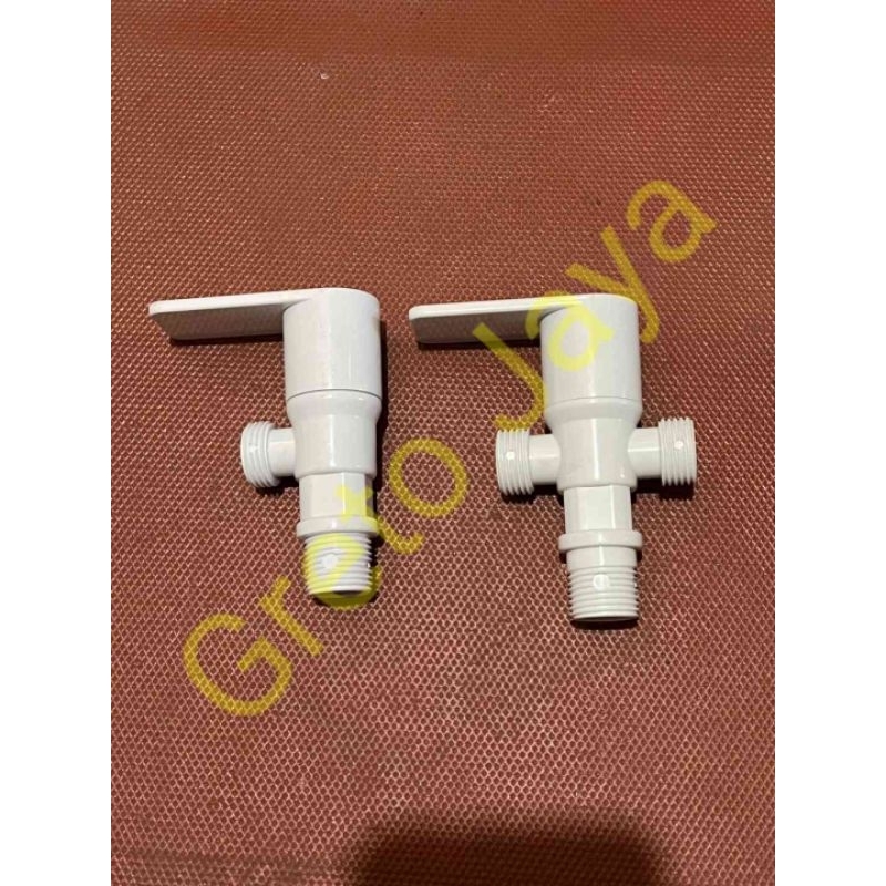 Kran Shower Plastik Lubang 1 Cabang keran Stop Keran Toilet Cebok Valve Wastafel Sower IFOS