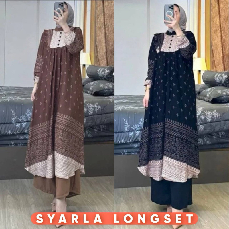 GAMIS WANITA DEWASA SYARLA LONGSET