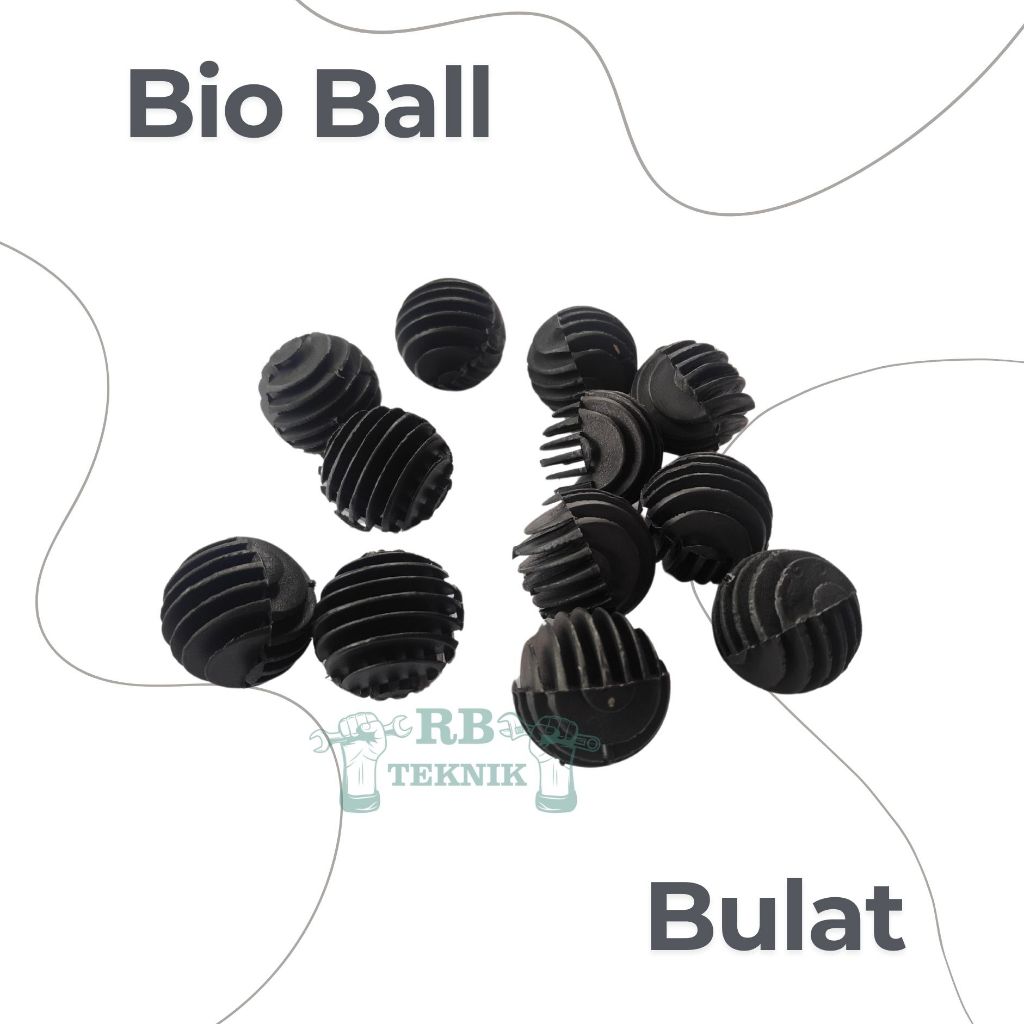 Bioball Bulat / Bioball Filter Untuk Kolam/Aquarium/Aquascape Bulat Ukuran 3 CM