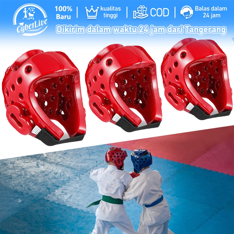 Pelindung Kepala Tinju Boxing Helm Anak-Anak Dewasa Melawan Sanda Masker Head Guard Protector Taekwo