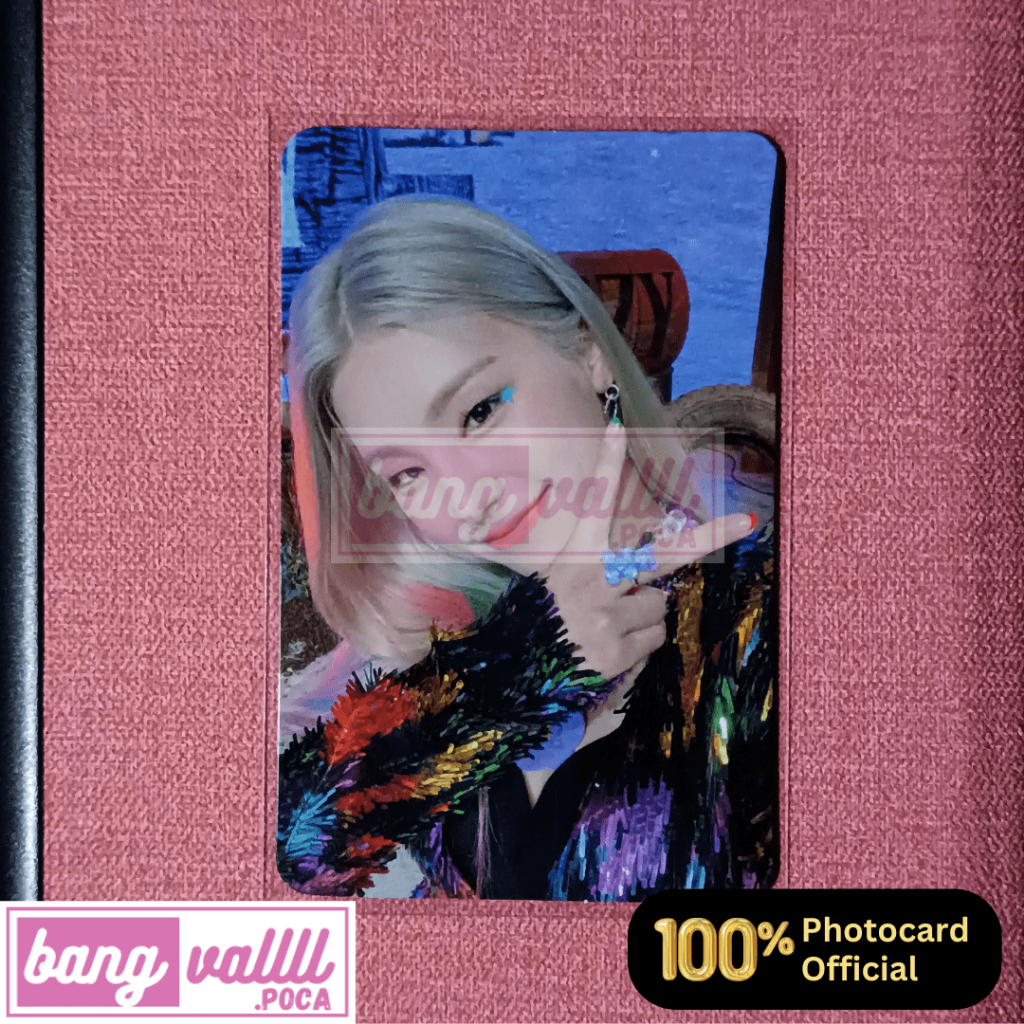 PHOTOCARD PC YEJI ITZY WITHFANS NOT SHY OFFICIAL