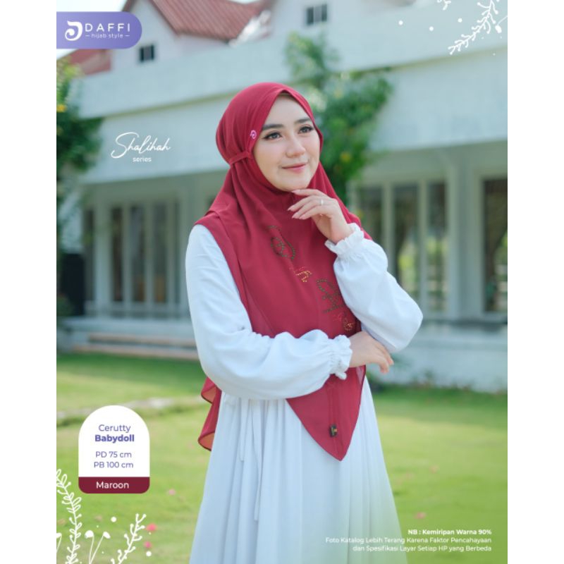 Daffi Hijab | Shalihah series - cerutty baby doll - hijab syari kekinian