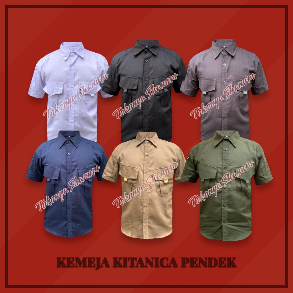 PROMO Kemeja Tactical . Kemeja Kitanica . Kemeja Lapangan Bahan Drill Katun . Kemeja tactical pria K