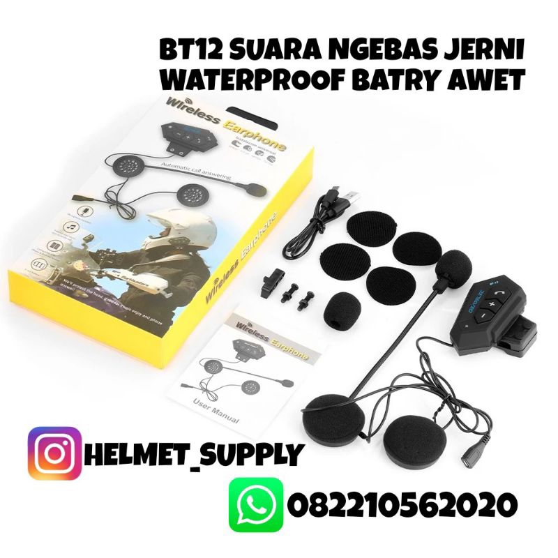 hanset bloututh versi intercom BT12