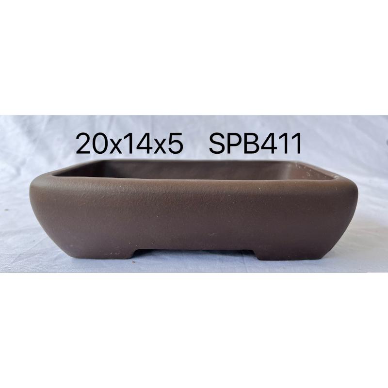 pot keramik bonsai import persegi panjang