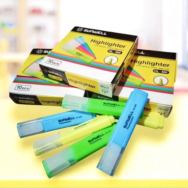 

(10 pcs) HIGHLIGHTER/STABILO SUNWELL HL500 (1 pack/10pcs)