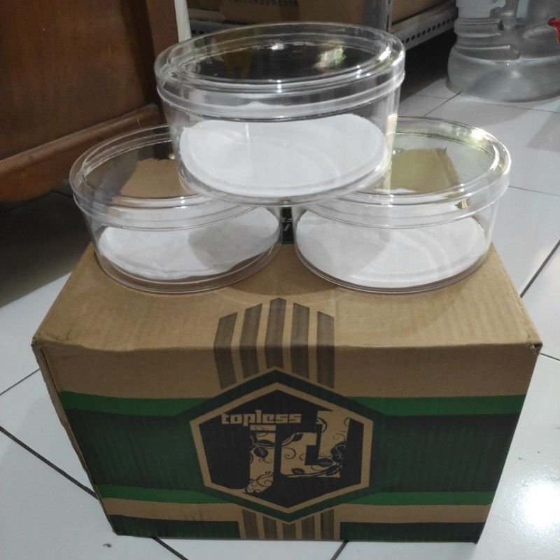 Toples Kue Kering 500gr (lusin) / Toples Bulat 500gr