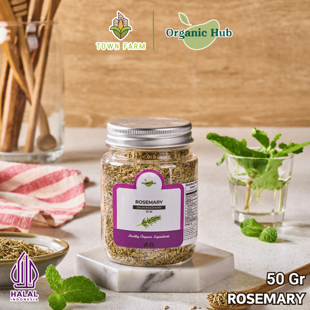 

Organic Hub Daun Rosemary Kering Kualitas Premium 100% Murni 50 gr