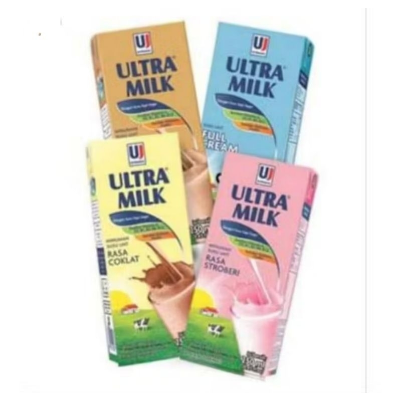 

susu ultra milk 200ml x 24 / dus