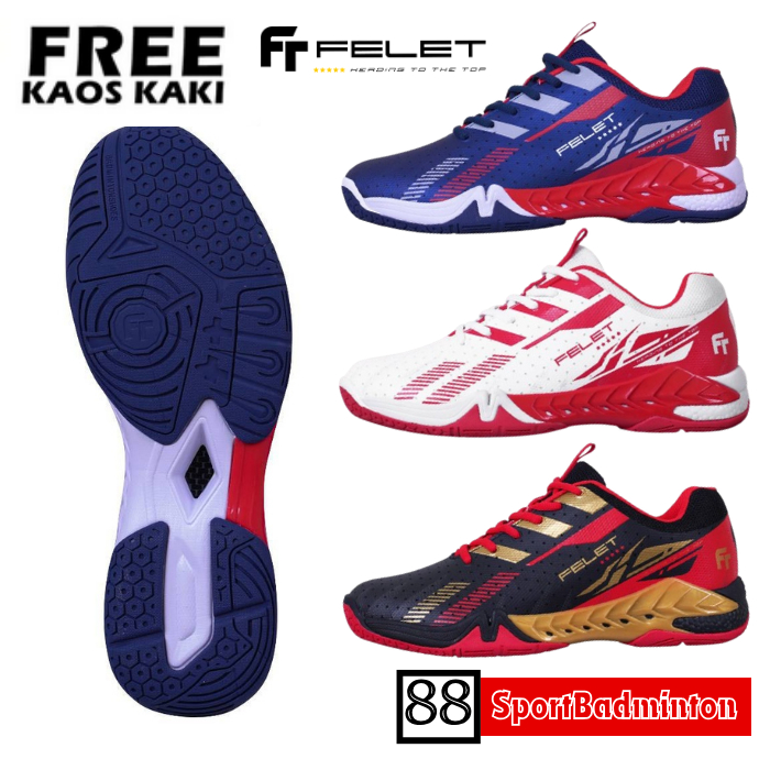 Felet POWER BOOST Badminton Shoes - Sepatu Badminton Original Felet