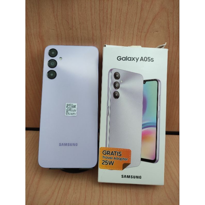 Hp second Samsung A05s ram 6/128 warna light violet