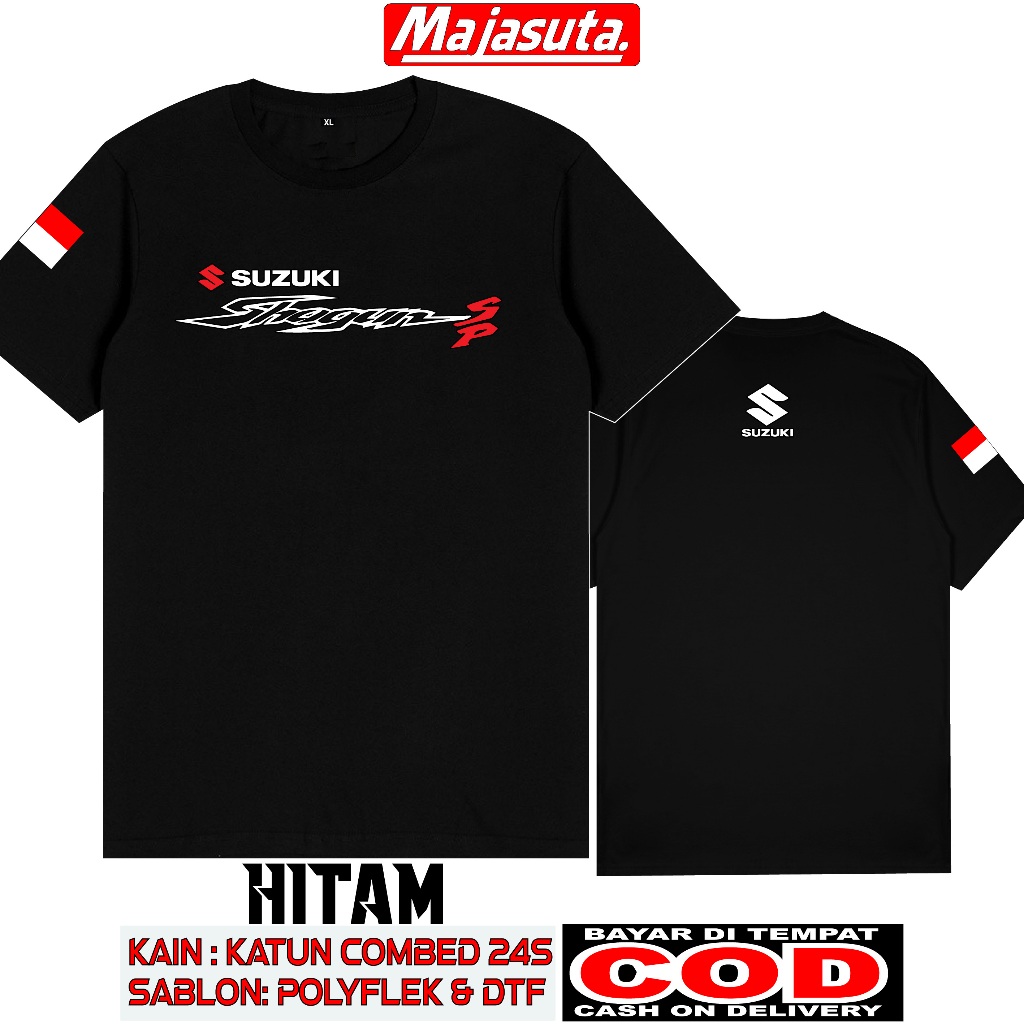 KAOS SUZUKI SHOGUN SP M1 KATUN COMBED 24S TEBAL//BISA COD//KAOS KOMUNITAS//KAOS CLUB//KAOS MOTOR//KA