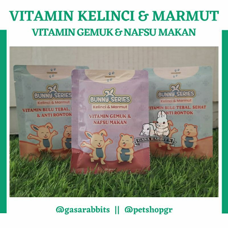 VITAMIN KELINCI - VITAMIN PENGGEMUK KELINCI - VITAMIN KELINCI PENAMBAH NAFSU MAKAN - OBAT KELINCI - 