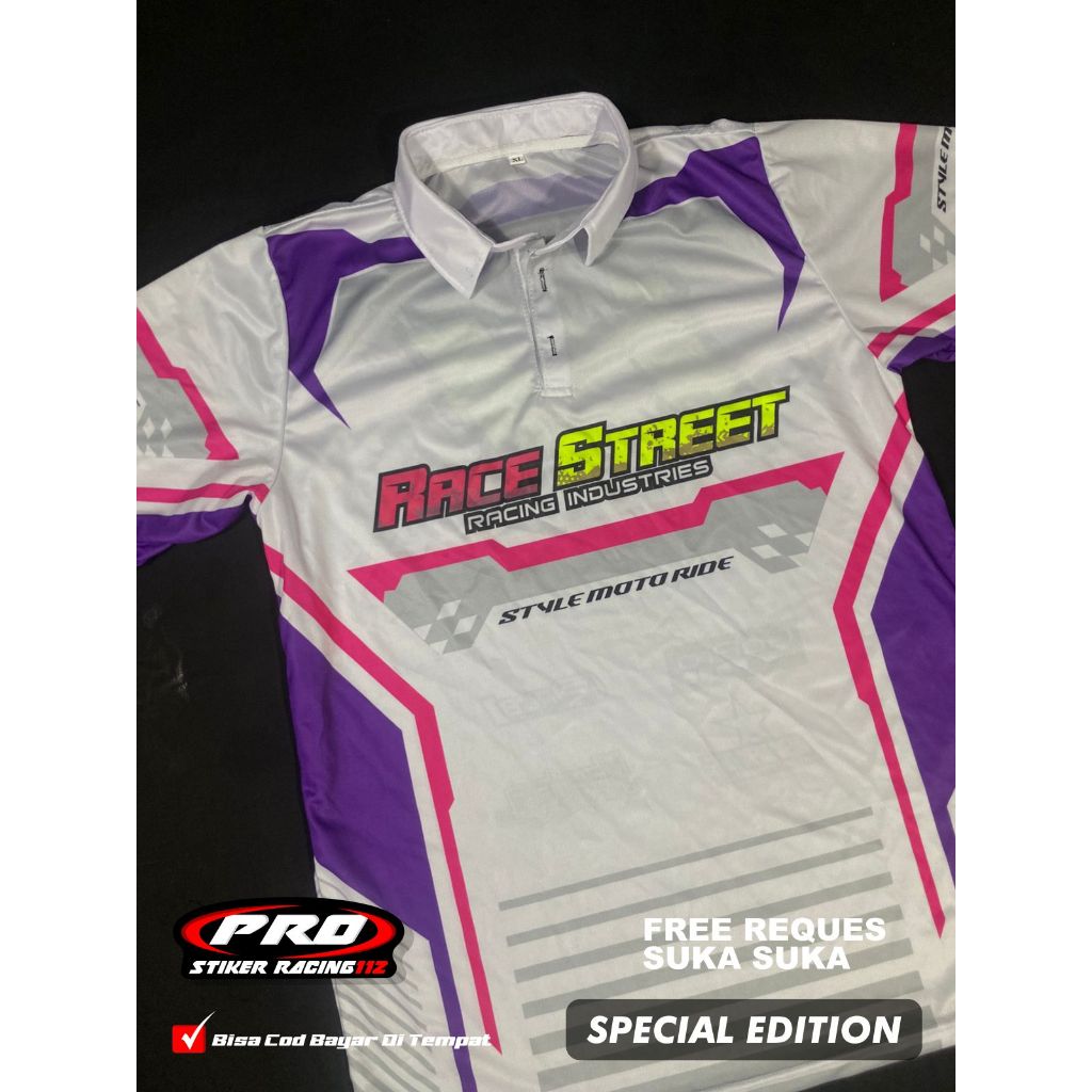 Jersey kaos polo racing Jersey racing full print Jersey balap