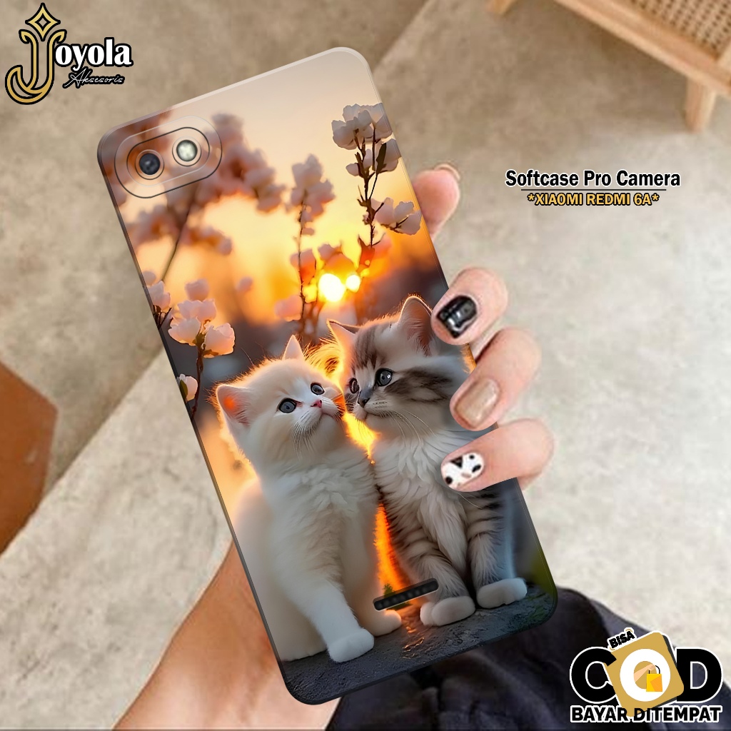 Casing XIAOMI REDMI 6A - Pro Camera - Fashion Case Kucing - Softcase XIAOMI REDMI 6A - Kesing REDMI 