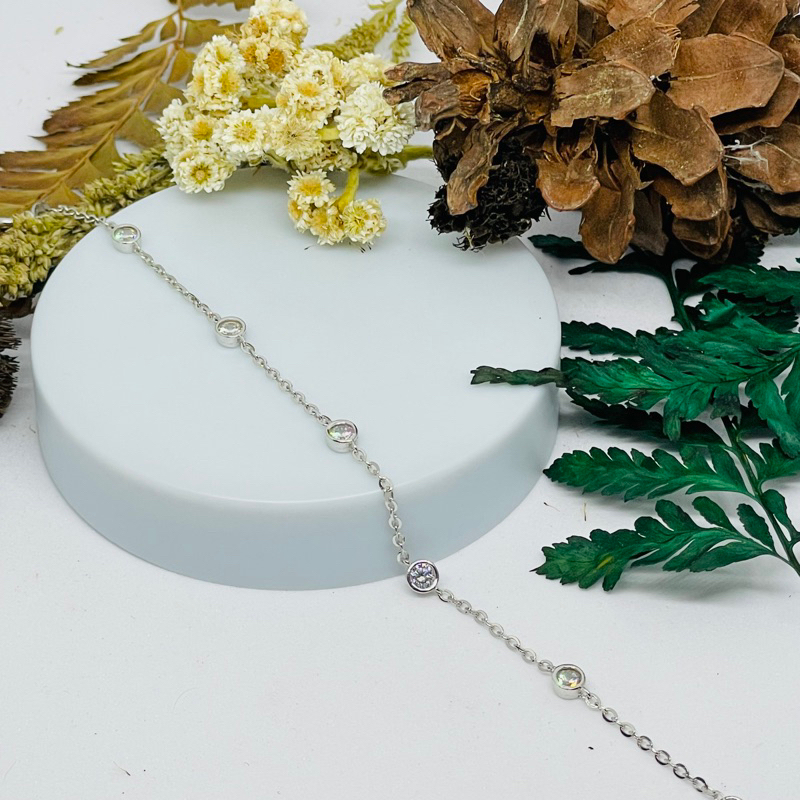 Gelang Wanita Silver Perak 925 Serut Adjustable