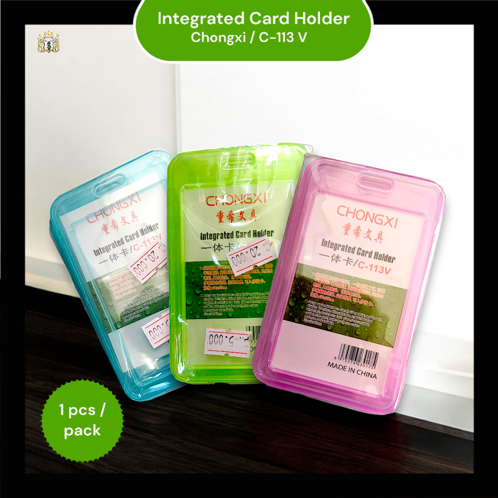 

Card Holder CHONGXI Integrated / Wadah Kartu / Wadah Id card dengan lubang pengait